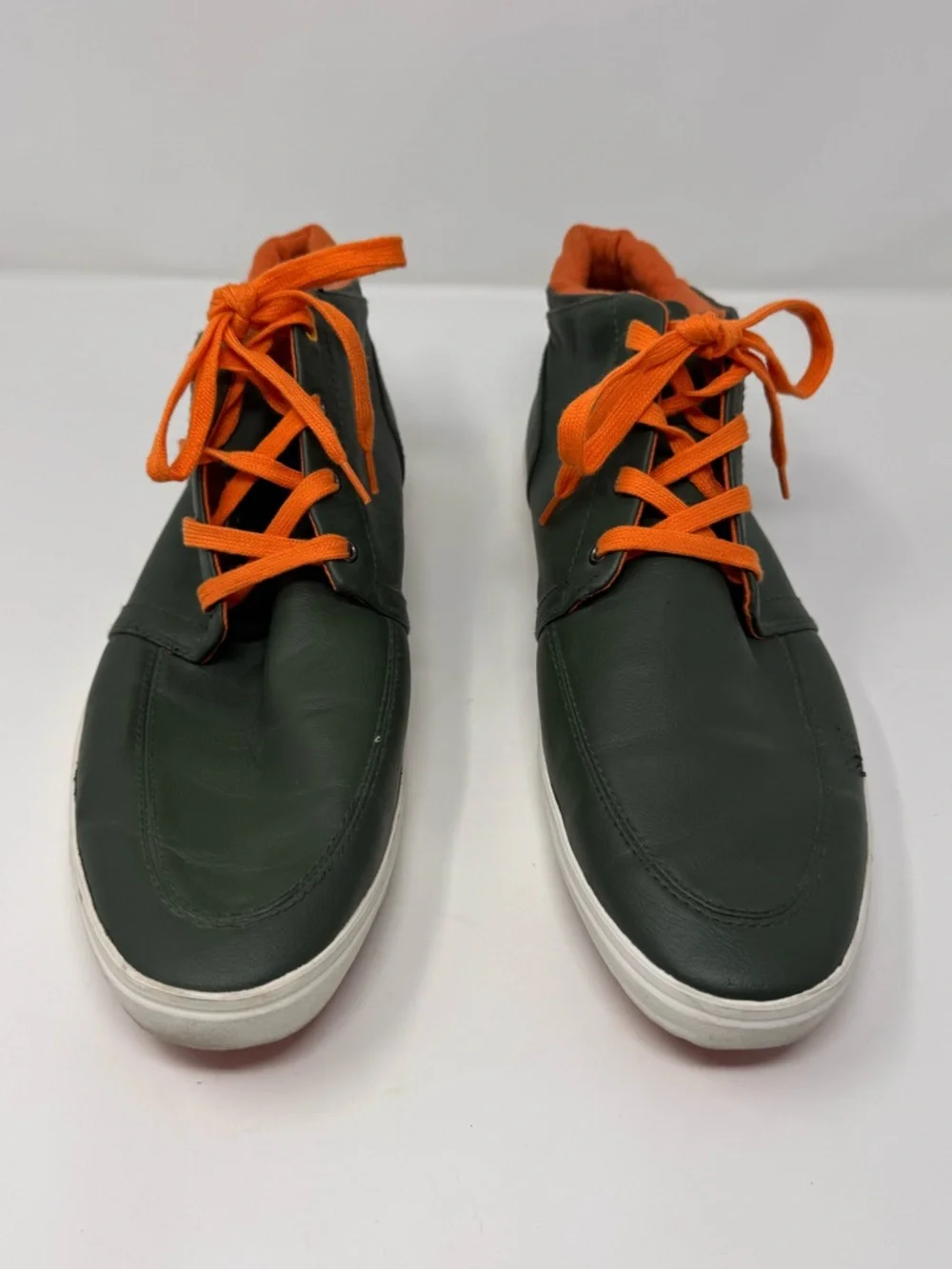 Aldo dress shoes size 13, green orange, sneaker, casual, modern‎